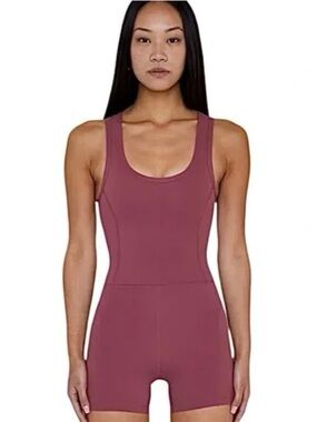 SET Active Women's Mauve Tank Romper Jumpsuit